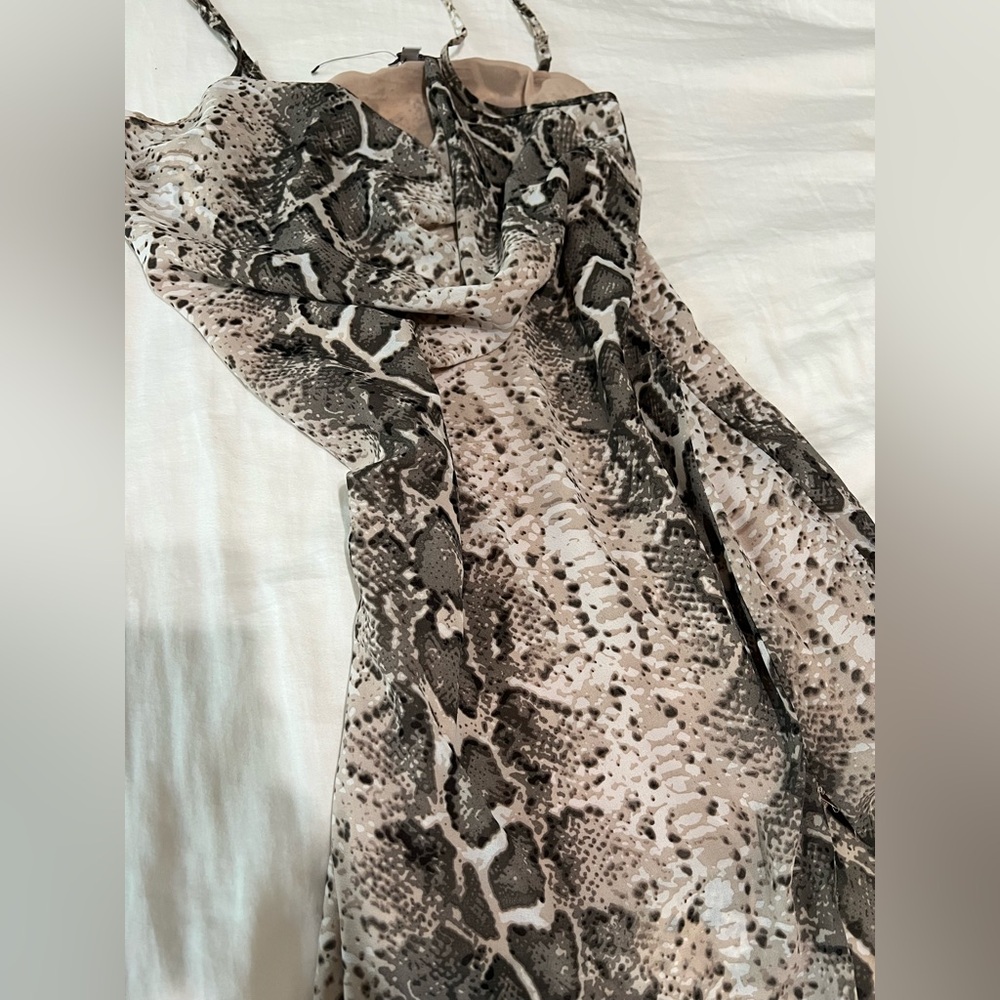Snake Skin Pattern Dress
